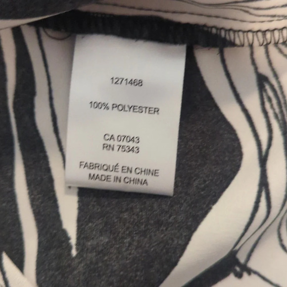 cupcakes & cashmere Black and White Blouse, US L - Picture 7 of 7